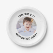 1e 2e 3e 4e 5e 6e 7e 8e 10e 20e verjaardag papieren bordje (Voorkant)