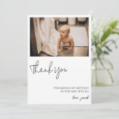 1e 2e 3e 4e 5e 6e 7e 8e 9 Verjaardag gunst Bedankkaart (Staand voorkant)