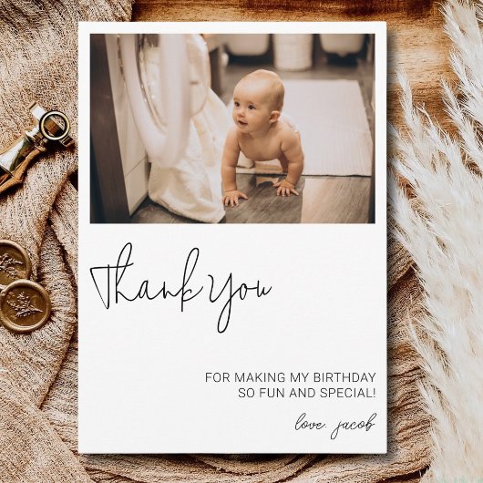 1e 2e 3e 4e 5e 6e 7e 8e 9 Verjaardag gunst Bedankkaart