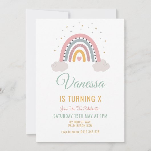 1e 2e 3e 4e 5e 6e 7e 8e 9e verjaardag kaart (Voorkant)