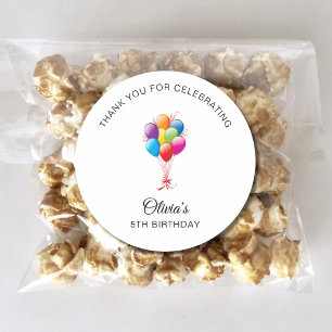 1e 2e 3e 4e 5e 6e 7e 8e 9e verjaardag ronde sticker