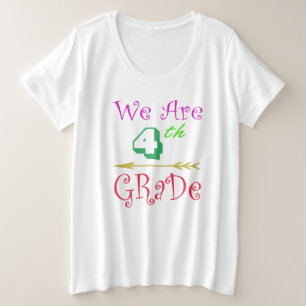 1e 2e 3e 4e 5e klas squad leraar student grote maat t-shirt