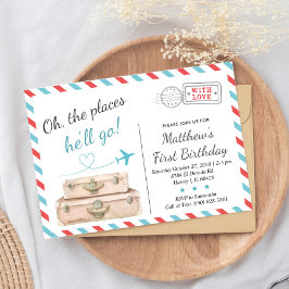 1e 2e 3e vliegtuig voor reizen kaart