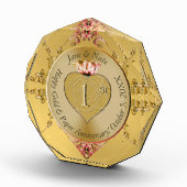 1e/50e bruiloft Jubileum fotoblok (Rechts)