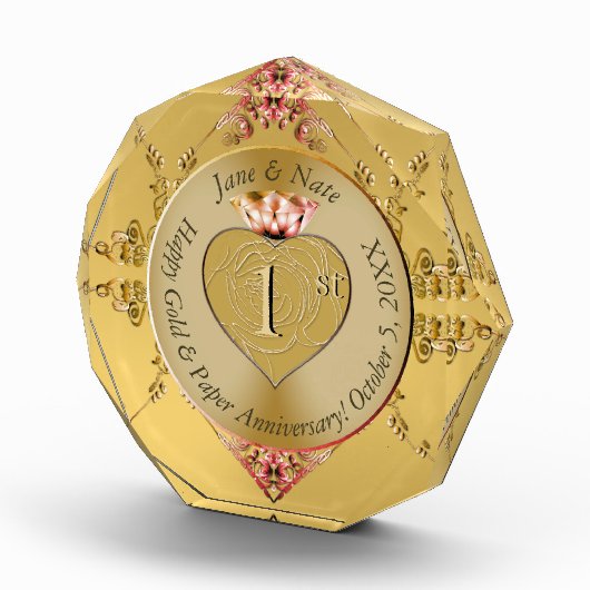 1e/50e bruiloft Jubileum fotoblok (Rechts)