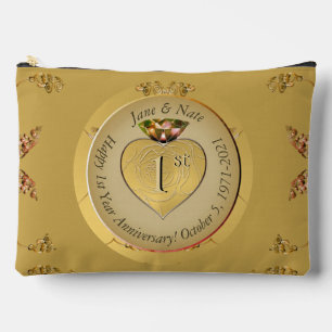 1e/50e bruiloft Jubileum Golden Etui