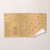 1e, 50e Golden Wedding Jubileum Bath Towel Bad Handdoek (Handdoek)
