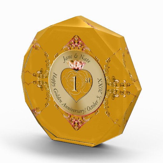 1e & 50e Gouden Oker Fotoblok (Rechts)