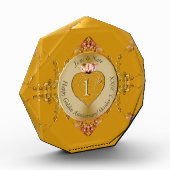 1e & 50e Gouden Oker Fotoblok (Links)