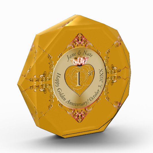 1e & 50e Gouden Oker Fotoblok (Links)