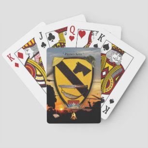 1e 7e cavalerie-aircav LRRP vietnam veteranen Pokerkaarten