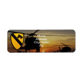 1e 7e cavalerie aircav vietnam - oorlog etiket (Voorkant)