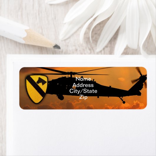 1e 7e cavalerie aircav vietnam - oorlog etiket (Insitu)