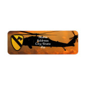 1e 7e cavalerie aircav vietnam - oorlog etiket (Voorkant)