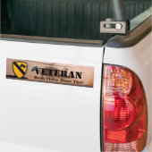 1e 7e cavalerie veteranen veteranen bumpersticker (Op Truck)