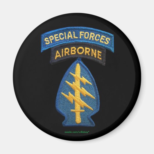 1e 7e speciale troepenmacht flash vet iraq magnet (Voorkant)