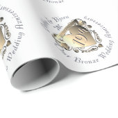 1e, 8e, 19e, 50e Jubileum voor bruiloft Cadeaupapier (Rol Hoek)