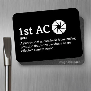 1e AC-definitie - Film Crew 3" x 4" Flex Magneet