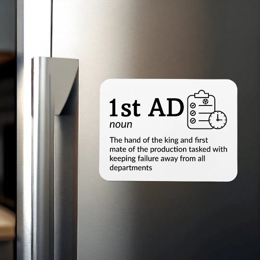 1e AD-definitie - Filmmaker 3" x 4" Flex Magneet