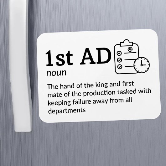 1e AD-definitie - Filmmaker 3" x 4" Flex Magneet