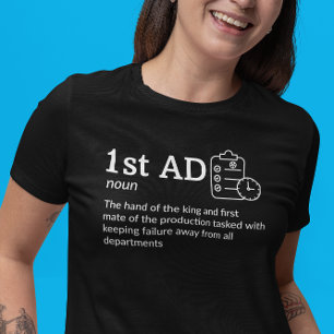 1e AD Definition Dark Mode - Assistent Director T-shirt