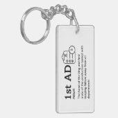 1e AD Definition - Grappige Film Crew Sleutelhanger (Voorkant Links)