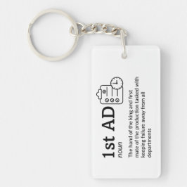 1e AD Definition - Grappige Film Crew Sleutelhanger