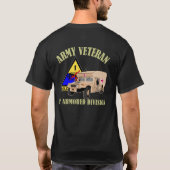 1e AD Vet - Humvee Ambulance T-shirt (Achterkant)