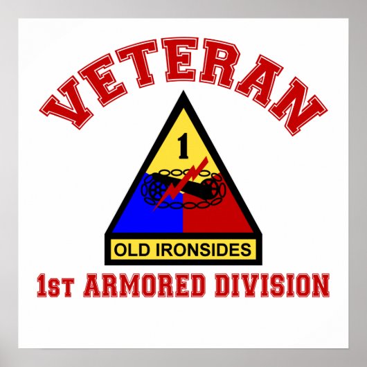 1e AD Veteran College Style Poster (Voorkant)