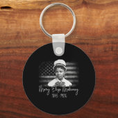 1e Afro-Amerikaanse verpleegster Black History Mon Sleutelhanger (Voorkant)