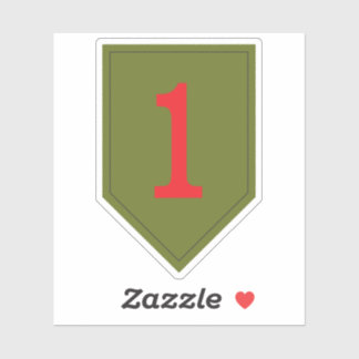 1e Amerikaanse Infanteriedivisie The Big Red One p Sticker