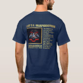 1e Amerikaanse scherpschutter (BH) T-shirt (Achterkant)