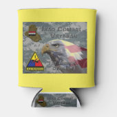 1e Armor Div Irak Combat Veteran Blikjeskoeler (Voorkant)