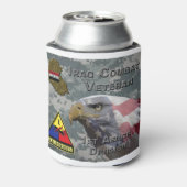 1e Armor Div Irak Combat Veteran Blikjeskoeler (Blikje Achterkant)