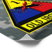 1e Armor Div Irak Combat Veteran Poster (Hoek)