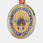 1e Armored Division Afghanistan Veteraan Metalen Ornament (Links)