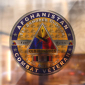 1e Armored Division Afghanistan Veteraan Raamsticker (Vel 2)