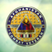 1e Armored Division Afghanistan Veteraan Raamsticker (Vel 3)