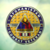 1e Armored Division Afghanistan Veteran Window Cl Raamsticker (Vel 3)