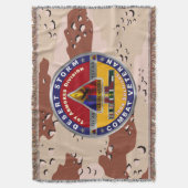1e Armored Division Desert Storm Veteran Deken (Voorkant Verticaal)