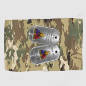 1e Armored Division Golf Towel Golfhanddoek (Horizontaal)