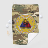 1e Armored Division Golf Towel Golfhanddoek (Insitu)