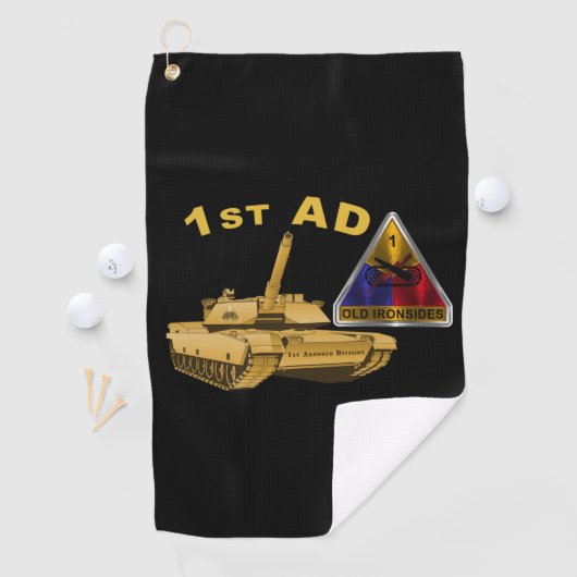 1e Armored Division Golf Towel Golfhanddoek (Insitu)