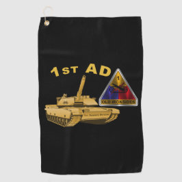 1e Armored Division Golf Towel Golfhanddoek