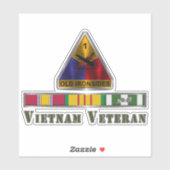 1e Armored Division Vietnam Veteraan Sticker (Vel)