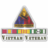 1e Armored Division Vietnam Veteraan Sticker (Voorkant)