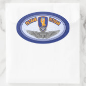 1e Avn Bde Master Aviator Ovale Sticker (Tas)