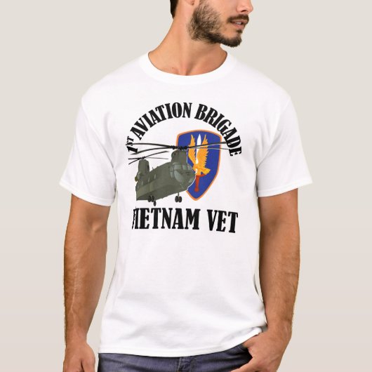1e AVN BDE Vietnam CH-47 T-shirt (Voorkant)