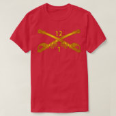 1e Bataljon 12e Cavalerie Tak wo Txt T-shirt (Design voorkant)