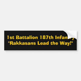 1e bataljon 187e infanterie"Rakkasans leiden de.. Bumpersticker